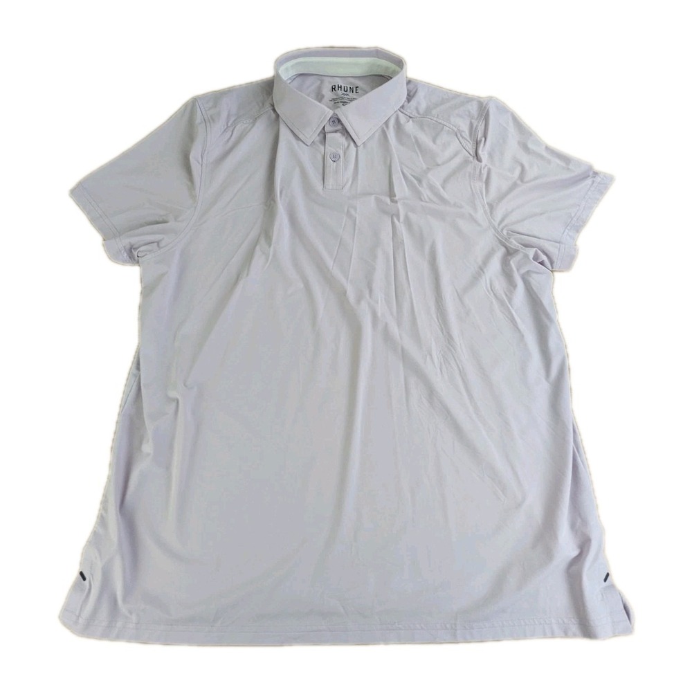 Rhone Fine Italian Fabric Polo Men XL Golf Polo Athletic Performance Lavender 🪻